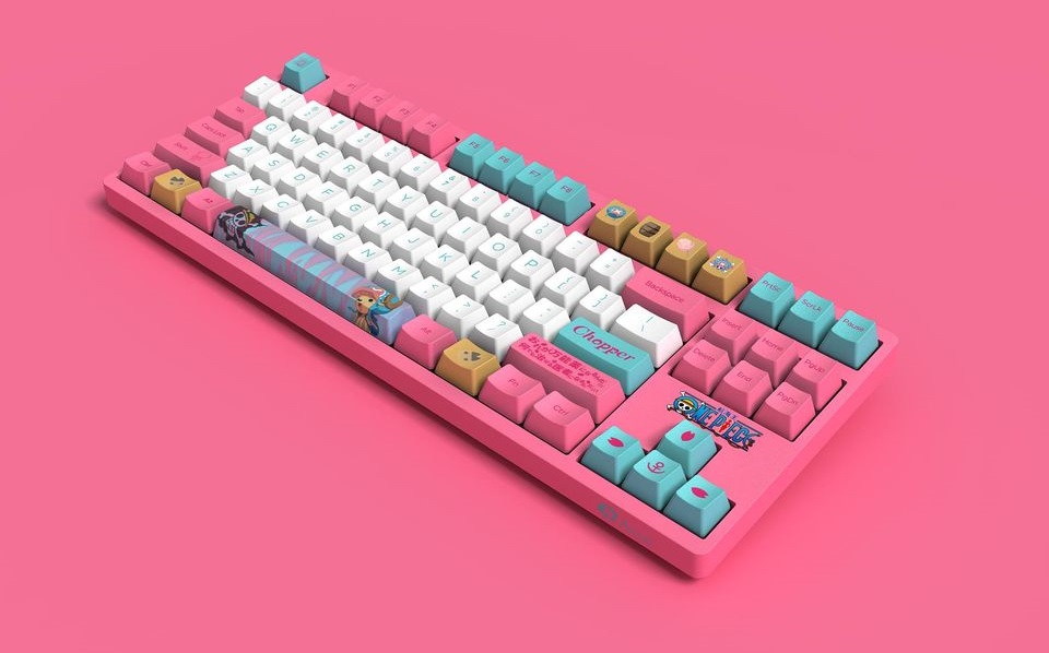 Bàn phím cơ AKKO 3087 v2 One Piece - Chopper (USB/AKKO Blue switch) trang bị bộ keycap chất lượng cao